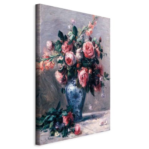 Obraz - Pierre-Auguste Renoir - Wazon róż 40x60 Standard