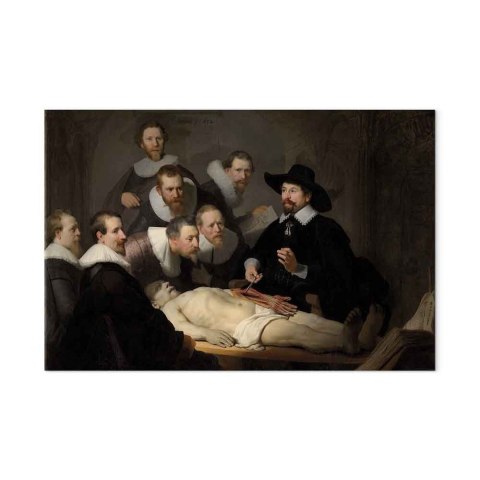 Obraz - Rembrandt - Lekcja anatomii doktora Tulpa 30x20 Premium Print