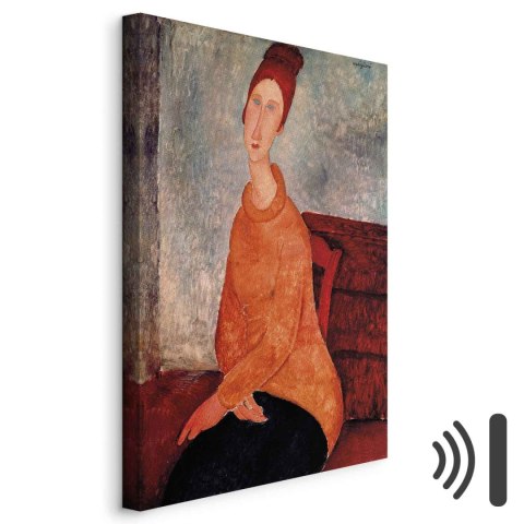 Obraz - Amedeo Modigliani - Jeanne Hébuterne w żółtym swetrze 20x30 Akustyczny