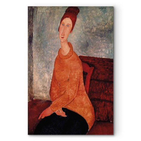 Obraz - Amedeo Modigliani - Jeanne Hébuterne w żółtym swetrze 20x30 Akustyczny