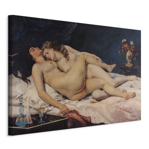 Obraz - Gustave Courbet - Śpiące 30x20 Na płótnie włoskim