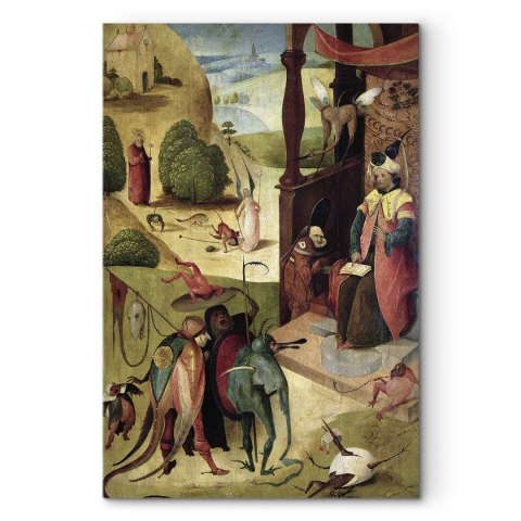 Obraz - Hieronim Bosch - Święty Jakub i czarnoksiężnik 20x30 Premium Print