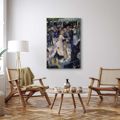 Obraz - Pierre-Auguste Renoir - Le Moulin de la Galette, detal tancerzy 20x30 Premium Print