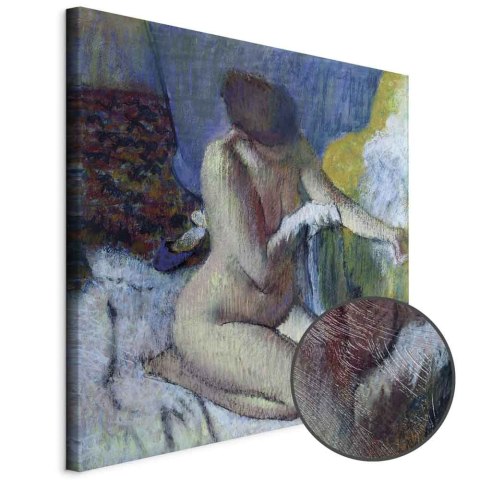 Obraz - Edgar Degas - Po kąpieli 40x40 Premium Print