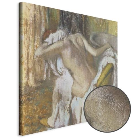 Obraz - Edgar Degas - Dziewczyna wycierająca się 40x40 Premium Print
