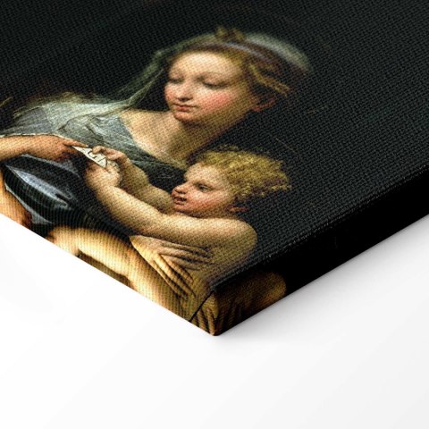 Obraz - Rafael Santi - Matka Boska z Róży 60x60 Na płótnie włoskim