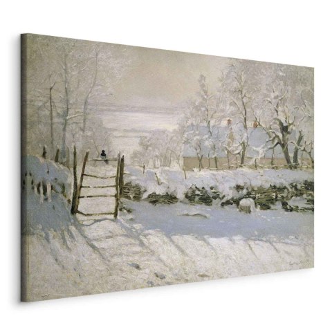 Obraz - Claude Monet - Sroka 60x40 Na płótnie włoskim