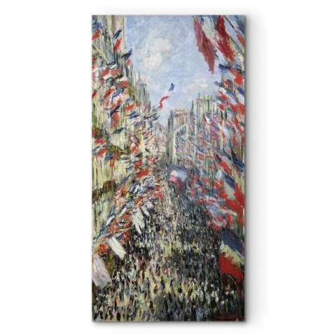 Obraz - Claude Monet - Ulica Montorgueil w Paryżu. Uroczystość 30 czerwca 1878 r. 40x80 Standard