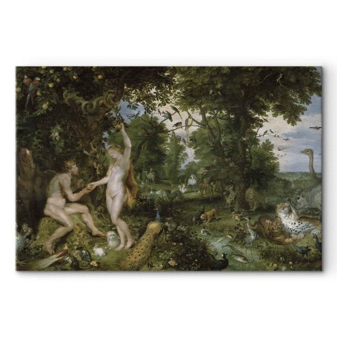 Obraz - Peter Paul Rubens - Ogród Eden z Upadkiem człowieka 30x20 Standard