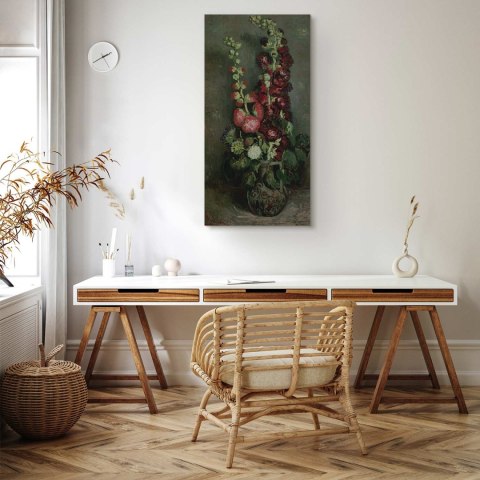 Obraz - Vincent Van Gogh - Wazon z malwami 30x60 Na płótnie włoskim