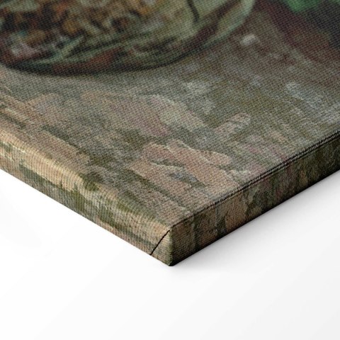 Obraz - Vincent Van Gogh - Wazon z malwami 30x60 Na płótnie włoskim