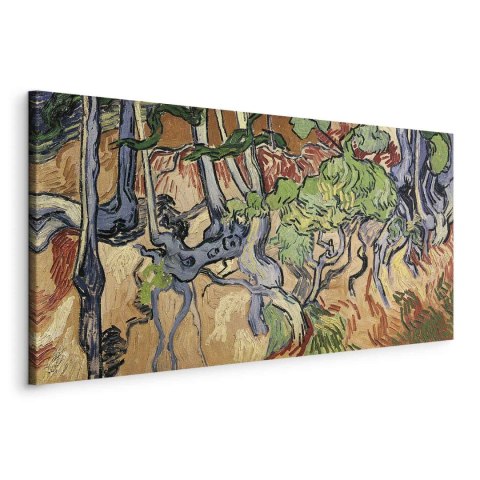 Obraz - Vincent Van Gogh - Korzenie drzew 60x30 Na płótnie włoskim