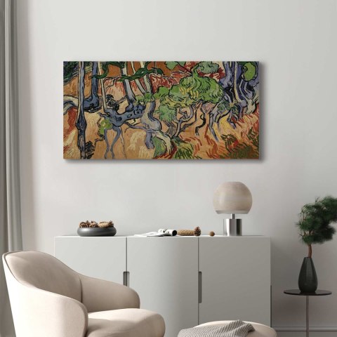 Obraz - Vincent Van Gogh - Korzenie drzew 60x30 Na płótnie włoskim