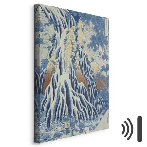 Obraz - Hokusai Katsushika - Wodospad Kirifuri na górze Kurokami w prowincji Shimotsuke 20x30 Akustyczny
