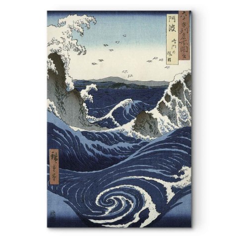 Obraz - Utagawa Hiroshige - Widok na wiry Naruto w Awa 20x30 Akustyczny