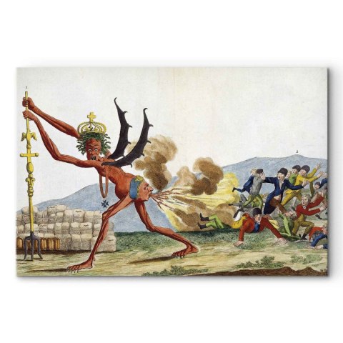 Obraz - Jacques-Louis David - Karykatura rządu angielskiego 30x20 Premium Print