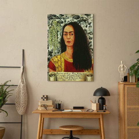 Obraz - Frida Kahlo - Autoportret z rozpuszczonymi włosami 20x30 Standard