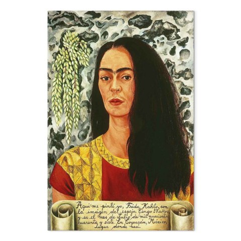 Obraz - Frida Kahlo - Autoportret z rozpuszczonymi włosami 40x60 Standard