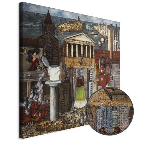 Obraz - Frida Kahlo - Moja sukienka wisi tutaj 40x40 Premium Print