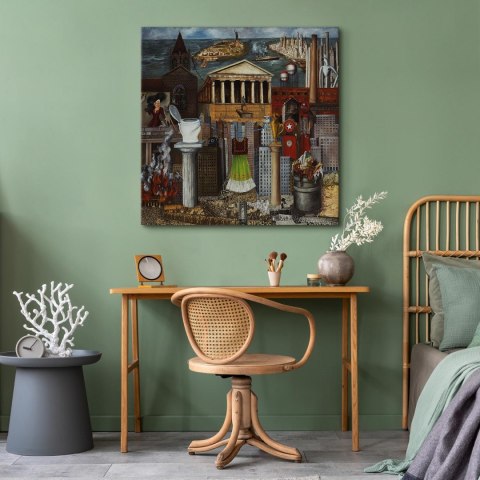 Obraz - Frida Kahlo - Moja sukienka wisi tutaj 60x60 Standard