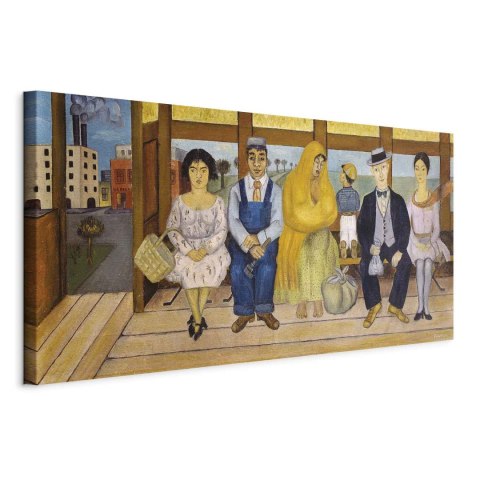 Obraz - Frida Kahlo - Autobus 60x30 Na płótnie włoskim