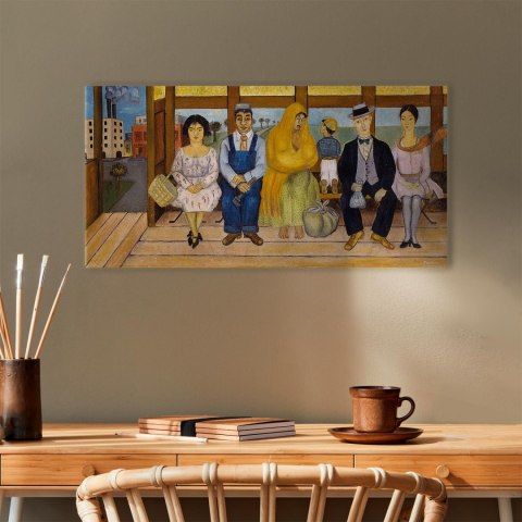 Obraz - Frida Kahlo - Autobus 60x30 Na płótnie włoskim