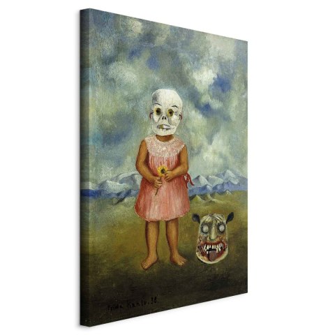 Obraz - Frida Kahlo - Dziewczyna w masce śmierci (Ona gra sama) 20x30 Standard