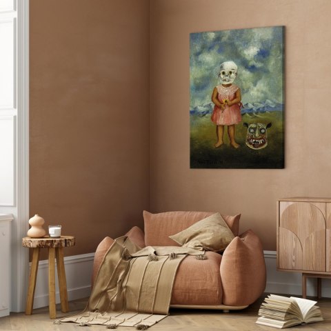 Obraz - Frida Kahlo - Dziewczyna w masce śmierci (Ona gra sama) 40x60 Standard