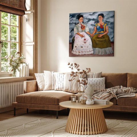 Obraz - Frida Kahlo - Dwie Fridy 40x40 Na płótnie włoskim