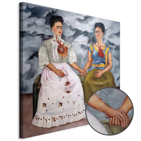 Obraz - Frida Kahlo - Dwie Fridy 40x40 Premium Print
