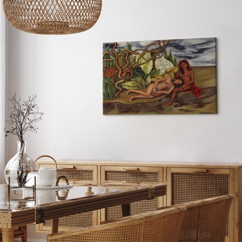 Obraz - Frida Kahlo - Dwie nagie w lesie (Ziemia sama w sobie) 90x60 Standard