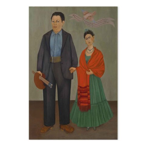 Obraz - Frida Kahlo - Frida i Diego Rivera 20x30 Premium Print