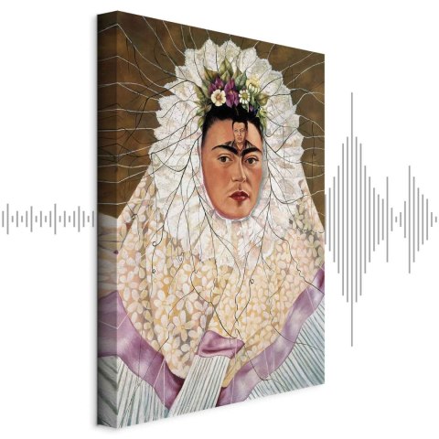 Obraz - Frida Kahlo - Autoportret jako Tehuana (Diego w moich myślach) 20x30 Akustyczny