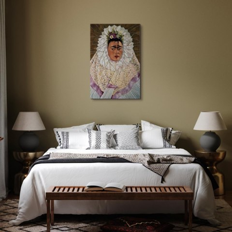 Obraz - Frida Kahlo - Autoportret jako Tehuana (Diego w moich myślach) 20x30 Akustyczny