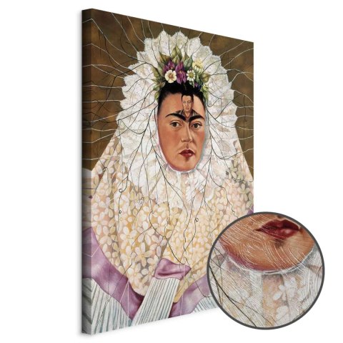 Obraz - Frida Kahlo - Autoportret jako Tehuana (Diego w moich myślach) 20x30 Premium Print