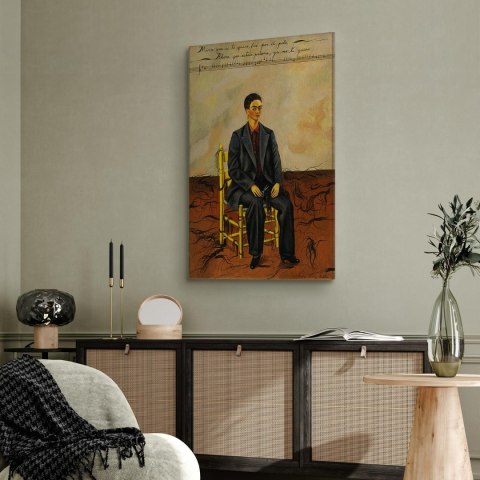 Obraz - Frida Kahlo - Autoportret z obciętymi włosami 20x30 Standard