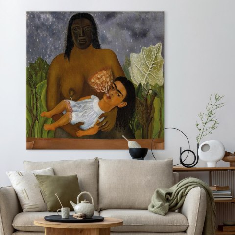 Obraz - Frida Kahlo - Moja niania i ja 40x40 Standard