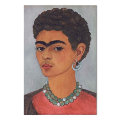 Obraz - Frida Kahlo - Autoportret z kręconymi włosami 20x30 Na płótnie włoskim