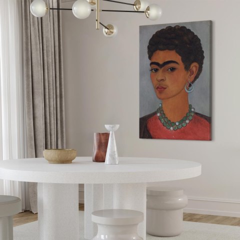 Obraz - Frida Kahlo - Autoportret z kręconymi włosami 20x30 Na płótnie włoskim