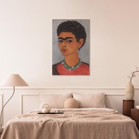 Obraz - Frida Kahlo - Autoportret z kręconymi włosami 20x30 Standard