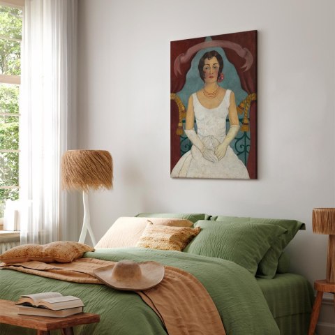Obraz - Frida Kahlo - Portret damy w bieli 60x90 Standard