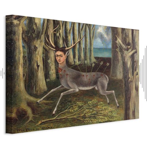 Obraz - Frida Kahlo - Ranny jeleń 30x20 Akustyczny