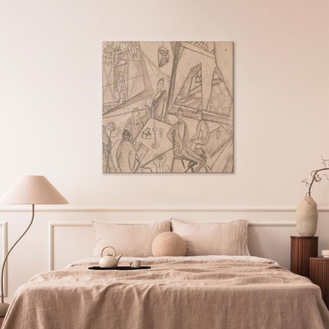 Obraz - Frida Kahlo - Frida i jej współcześni 60x60 Na płótnie włoskim