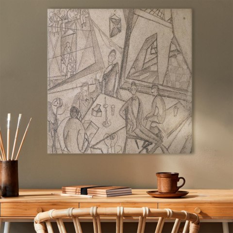 Obraz - Frida Kahlo - Frida i jej współcześni 60x60 Na płótnie włoskim