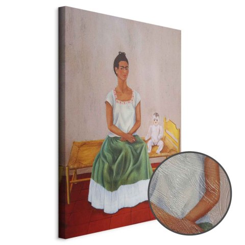 Obraz - Frida Kahlo - Ja i moja lalka 20x30 Premium Print