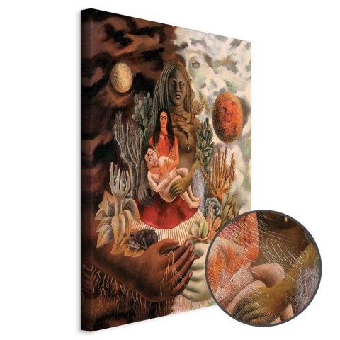 Obraz - Frida Kahlo - Miłosne objęcie Wszechświata, Ziemi (Meksyk), mnie, Diego i Pana Xolotla 20x30 Premium Print