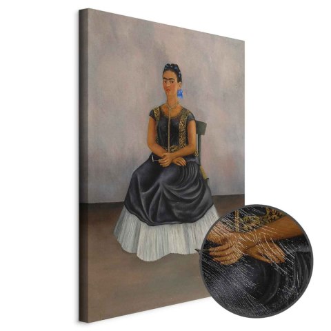 Obraz - Frida Kahlo - Autoportret z psem Itzcuintli 20x30 Premium Print