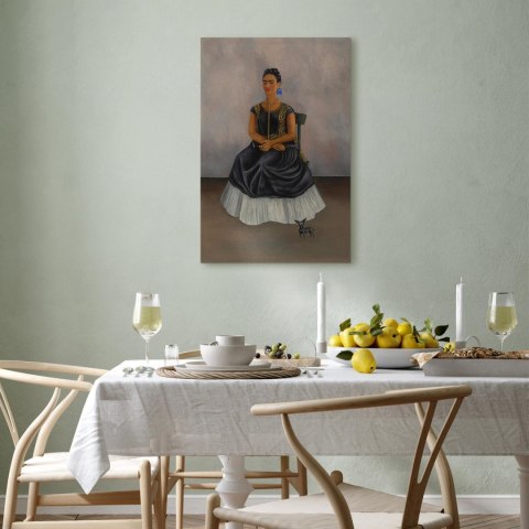 Obraz - Frida Kahlo - Autoportret z psem Itzcuintli 40x60 Standard