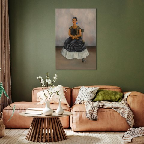 Obraz - Frida Kahlo - Autoportret z psem Itzcuintli 60x90 Standard