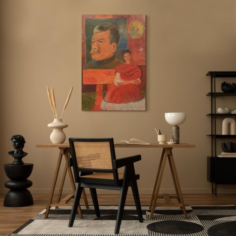 Obraz - Frida Kahlo - Autoportret ze Stalinem 20x30 Premium Print